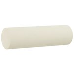 vidaXL Canapé 2 places avec oreillers décoratifs crème 140 cm velours