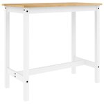 vidaXL Ensemble de bar 3 Pièces Blanc Bois de pin massif