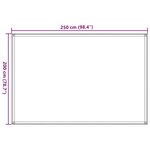 vidaXL Tapis de tente sable 250x200 cm PEHD
