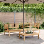 vidaXL Canapés d'angle palette de jardin 2 Pièces bois massif d'acacia