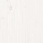 vidaXL Cadre de lit Blanc Bois massif 200x200 cm