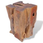 vidaXL Tabouret Bois de teck massif