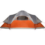 vidaXL Tente familiale à dôme 9 personnes orange imperméable
