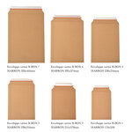 Lot de 5 enveloppes carton b-box 7 marron format 320x455 mm
