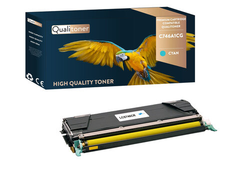 Qualitoner x1 toner c746a1cg cyan compatible pour lexmark