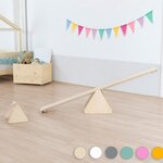 Jeu d'équilibre et motricité Montessori bois naturel et jaune