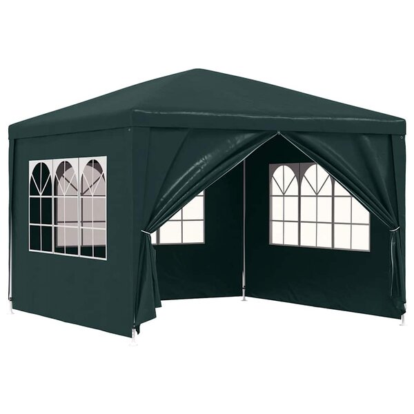 vidaXL Tente de réception 3 x 3 m Vert