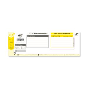 Boîte de 200 nouveaux Recommandés manuels avec accusé de réception