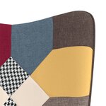 vidaXL Chaise à bascule Patchwork Tissu