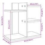 Organisateur armoire de bureau 42 x 21 5 x 42 cm bois ingénierie marron 02_0043564