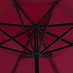 vidaXL Parasol avec base portable Rouge