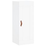 vidaXL Buffet haut Blanc 34 5x34x180 cm Bois d'ingénierie