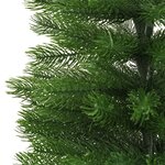 vidaXL Sapin de Noël artificiel mince avec support 240 cm PE