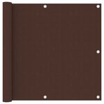 vidaXL Écran de balcon Marron 90x600 cm Tissu Oxford