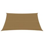 vidaXL Voile d'ombrage 160 g/m² Taupe 3x4 5 m PEHD