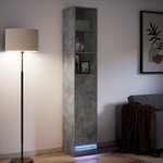 vidaXL Buffet avec LED gris béton 36x32 5x200 cm bois d'ingénierie