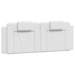 vidaXL Lit avec matelas blanc 120x200 cm similicuir