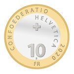 Pièce de monnaie 10 Francs Suisse Lièvre 2020 BE