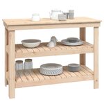 vidaXL Banc de travail 110 5x50x80 cm Bois de pin massif