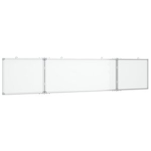 Tableau magnétique panneau écriture école maison bureau pliable 200 x 40 x 1 7 cm aluminium 02_0045528