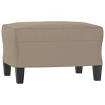 vidaXL Ensemble de canapés 4 Pièces avec coussins taupe tissu microfibre