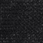 vidaXL Voile d'ombrage 160 g/m² Noir 2 5x2 5x3 5 m PEHD