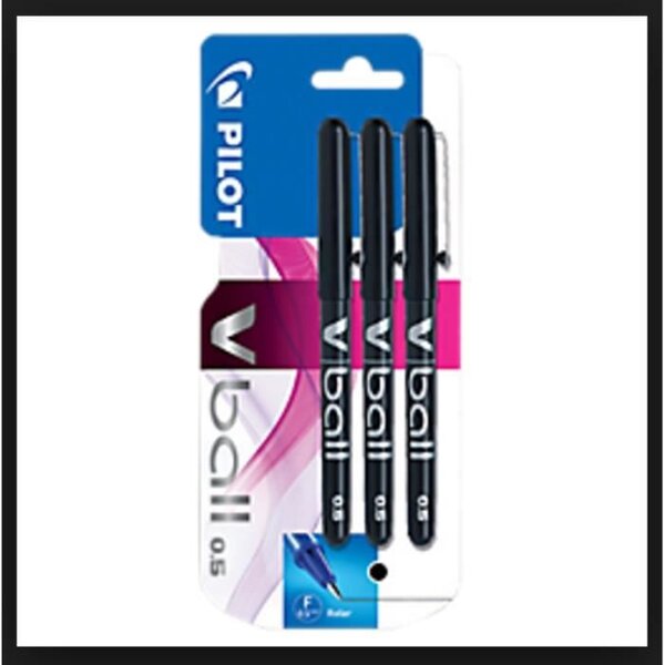 PILOT - Rollers encre liquide V-BALL 05 X3 - Pointe Fine - Encre noire