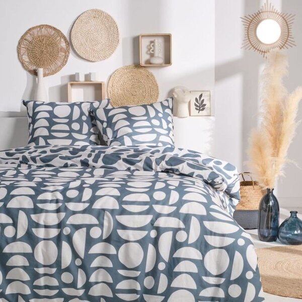 Parure de lit housse de couette 240 x 260 + 2 taies d oreiller 63 x 63