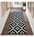 Tapis de salon Black&White 80 x 150 cm - Blanc