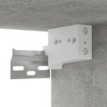 vidaXL Meuble TV suspendu Gris béton 60x30x30 cm