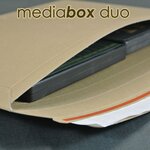 Lot de 10 enveloppes carton media-box duo pour 2 dvd / bluray