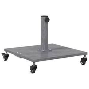 vidaXL Base de parasol extérieur Aspect bois gris foncé