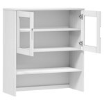 vidaXL Dessus de buffet MOLDE Blanc 90x35x100 cm Bois massif de pin