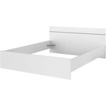 Lit adulte BOSTON 160 x 200 - blanc