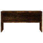 vidaXL Meuble TV chêne fumé 80x40x40 cm bois d'ingénierie