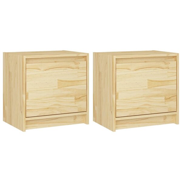 vidaXL Tables de chevet 2 Pièces 40x30 5x40 cm bois de pin massif