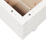 vidaXL Jardinière blanc 60x60x26 5 cm bois de pin massif
