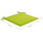 vidaXL Chaises de jardin 6 Pièces avec coussins Bois d'acacia solide