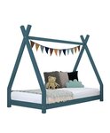 Lit tipi enfant NAKANA 80 x 180 vert pétrole
