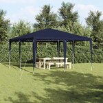 vidaXL Tente de Fête Bleue 4x4 m PE