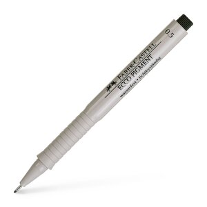 Stylo Feutre à encre 'ECCO PIGMENT' 0,5 mm Noir FABER-CASTELL