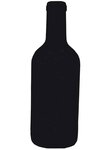 Tableau à Craie SILHOUETTE 19 x 50 cm Forme Bouteille SECURIT