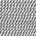 vidaXL Panier à linge gris et blanc Ø60x36 cm coton