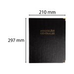 Reliure Luxe Avec Recharge 297x210 Assemblées Générales 100 Feuillets Foliotés 90g + 2 Gardes - Noir - Le Dauphin