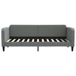 vidaXL Lit de jour avec matelas gris foncé 80x200 cm tissu