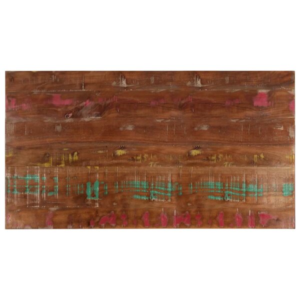 vidaXL Dessus de table 100x60x2 5cm rectangulaire bois massif récupéré