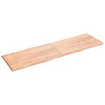 vidaXL Dessus de table bois massif traité bordure assortie