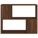 vidaXL Bibliothèque/Séparateur de pièce Chêne marron 80x24x63 cm