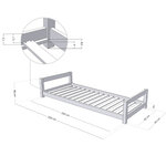 Lit enfant KIDDY 90 x 200 vert sauge