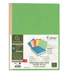 Paquet De 10 Chemises À Soufflet Dos Toilé Forever® 320g/m2 - 24x32cm - Couleurs Assorties - X 25 - Exacompta